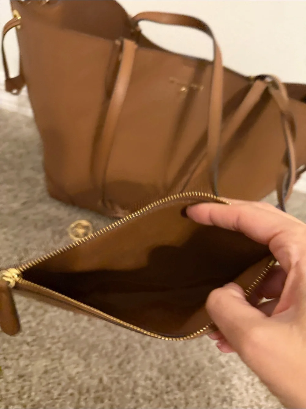 Michael Kors purse with Matching Pouch
